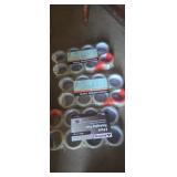 3, 8 roll packing tape with dispenser packs