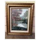 Original landscape on canvas by Mary BREAZ framed