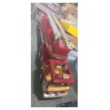 Nylint corp red engine 1 fire truck ladder