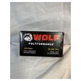 Wolf 223 ammo 55gr FMJ 20 rounds