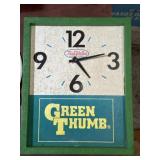 15 x 12" Green Thumb Tru-Value advertising clock