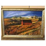 Original Landscape on Canvas signed by Vietzke
