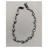 Silver clear Stone bracelet Marked 925.