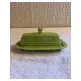 Fiesta lime green butter dish 7 inch long and 3