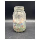 Jar of marbles and shooters