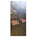 2 matching wicker woven outdoor patio chairs with
