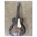 Vintage airline arch top acoustic guitar, needs