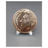 1 Ounce Copper Round Ronald Reagan 40th