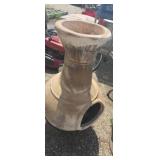 Outdoor beige clay chimony withstand