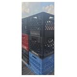 6 milk crates
