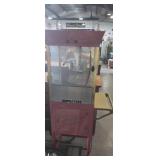 Old fashioned movie time popcorn maker cart