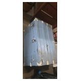 Wall trunks Blue wooden travel trunk