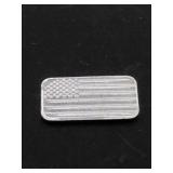1 Gram Of .999 Fine Silver American Flag