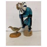 Kachina Doll 12ï¿½ and Quail 5ï¿½