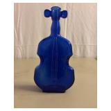 Cobalt blue violin bottle 8 x 4