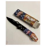 Trump Take America Back auto lock flip blade