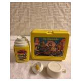 The chipmunks plastic lunchbox with the thermos