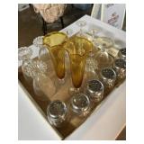 Collection of glass table wares
