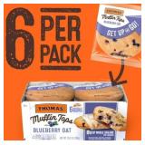 2- 6ct packages of Thomas blueberry oat muffin