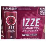 Case of 24 cans of blackberry izze sparkling