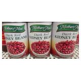 Flat of 12- 15oz cans of dark red kidney beans
