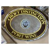 Croft Distinction Port wine bar mirror 13x10'