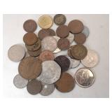 Mixed foreign coins