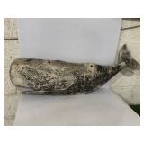 36' rustic sperm whale sculpture made with HDU