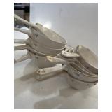 10 Coors Porcelain lab wate pots with a pouring