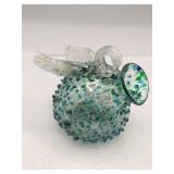 Blown art glass vase  4'