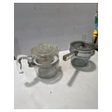 Pyrex Flameware glass percolator coffee pot model