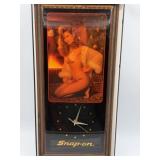 24ï¿½  Vintage Snap-On Tools Pinup Girl Wall Clock