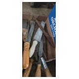 Hand files , sharpening stone and file brush