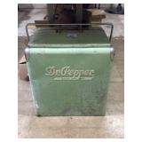 1940s-1950s metal Dr. Pepper picnic cooler,