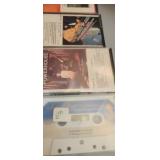 Some old vinyl and cassette tapes