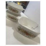 2 Corning Ware 'Spice of Life' petite casserole