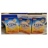 XYZAL Allergy 24 hour. 3 packs of 20