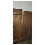 2 ledge and brace wooden barn doors 23.5 x 70.5in