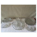 Large pedal serving platter by Fostoria, large