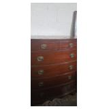 Chest of drawers woth 6 drawers ornate handles