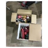 Different styles of candles, Christmas box