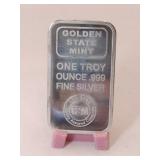 Golden State mint   .999 fine silver bar