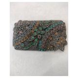 Little Nemo Art Deco multicolor rhinestone brooch