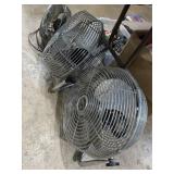 2 Hampton Bay, 15 inch metal fans and Lakewood 12