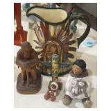 Royal Doulton vintage Indian chief pitcher and