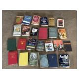 Old novels, fiction, war, history, etc., many