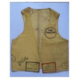 Vintage Lions Club vest with hand-made local