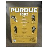 1982 Purdue Boilermakers cardboard football