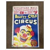 1950s-1960s 18x22' cardboard advertising poster