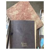 Old scrap books and contents, cards and more